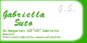 gabriella suto business card